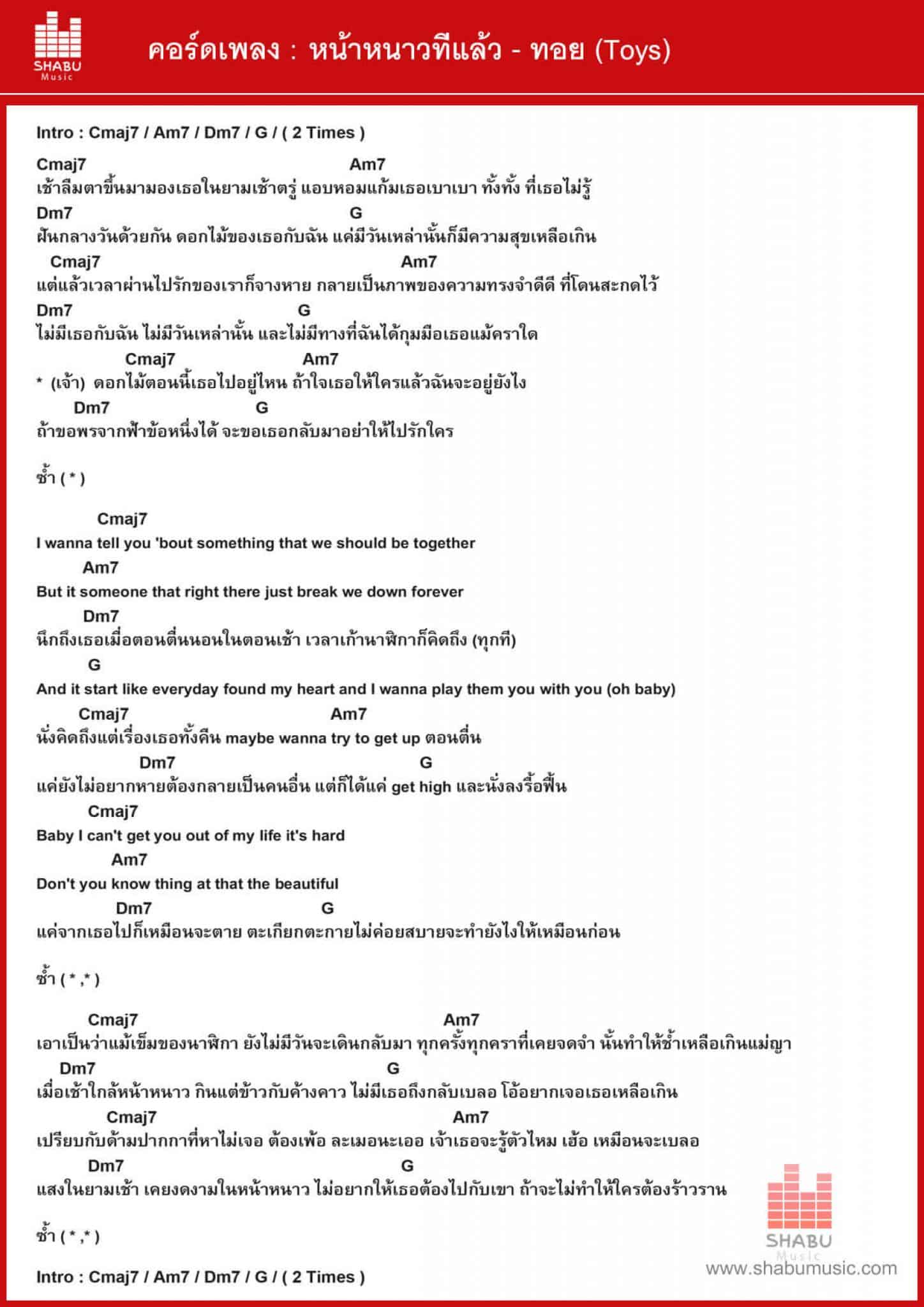 10 คอร์ดเพลง ง่ายๆ สำหรับมือใหม่ ใช้คอร์ดวน C, Am, F, G เพลงไทย (ชุดที่